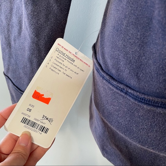 Lululemon Orchid pullover hoodie in faded navy - Picture 4 of 7